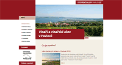 Desktop Screenshot of otevrene-sklepy-pavlov.cz